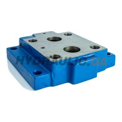 Монтажна плита Oleodinamica Mozioni G411/01 під DB30 / DBW30, ДУ30, різьба G 1 1/2&Prime;, 350 бар, код DWB30 G48, Італія