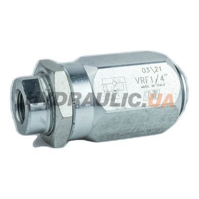 Дросель зі зворотним клапаном VRF 1/4 V0540 20 л/хв 0,5 бар 300 бар Oleodinamica Marchesini для регулювання потоку