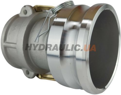 Камлок DA3040 алюміній | розетка 3" (D300 / камлок 75) - ніпель 4" (A400 / камлок 100)
