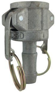 Муфта камлок тип C050 (1/2") для шланга, Алюміній, ДУ 12, під рукав з внутрішнім діаметром 12 мм