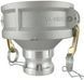 Камлок DA4020 алюминий | розетка 4" (D400/камлок 100) - ниппель 2" (A200/камлок 50)