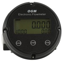 Електронний лічильник для палива Aocheng OGM-25 з пропускною здатністю до 120 л/хв та різьбленням підключення 1"