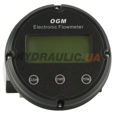 Електронний лічильник для палива Aocheng OGM-25 з пропускною здатністю до 120 л/хв та різьбленням підключення 1"