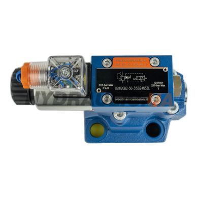 Клапан предохранительный модульного монтажа DBW20B2-50-315G24N9Z5L Mozioni, NG20, 315 bar, 24V DC