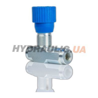 Дроссель масляный для гидравлики с обратным клапаном VRFU 90&deg; | 1/4" BSP, 15 л/мин, 0,5-350 Бар