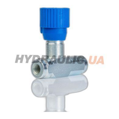 Дроссель масляный для гидравлики с обратным клапаном VRFU 90&deg; | 1/4" BSP, 15 л/мин, 0,5-350 Бар