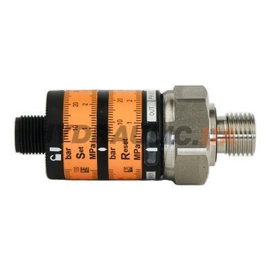 Датчик давления электронный PK6532 0-100 бар, 2 выхода PNP, G1/4&Prime;, M12 | ifm, Германия