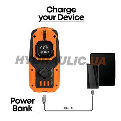 Ліхтар світлодіодний з магнітом, аккумулятор 1800mAh, 200 люменів | GROZ 55049 (LED/150)