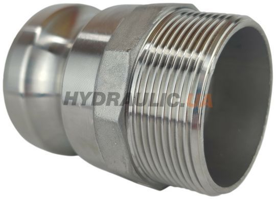 Штуцер камлок тип F200 (2") муфта с наружной резьбой, Нержавеющая сталь, ДУ 50, резьба G 2"