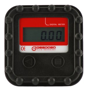 Електронний, точний лічильник Gespasa MGE-40 для дизельного пального та оливи з пропускною здатністю до 40 л/хв та різьбою підключення BSPP 1/2"