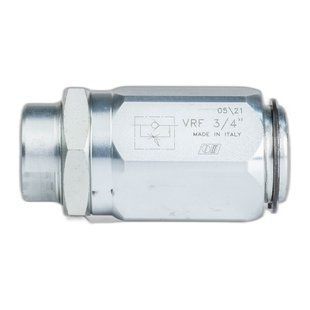 Дроссель масляный для гидравлики-бочка с обратным клапаном VRF | 3/4" BSP, 110 л/мин, 0,5-250 Бар