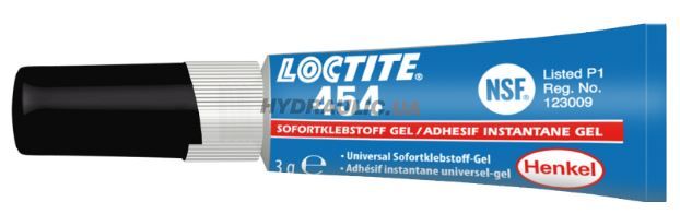 Loctite 454 Моментальний клей для склеювання різних матеріалів, гель, 3 г