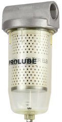 Фильтр-сепаратор Prolube для бензина и дизельного топлива со сменными картриджами 10 микрон и с резьбой подключения BSPP 1"