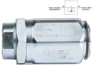 Дроссель с обратным клапаном VRF G1&Prime; 160 л/мин 250 бар | Oleodinamica Marchesini, Италия