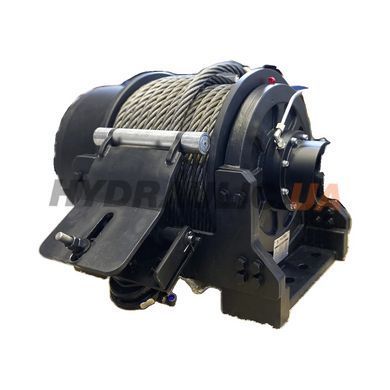 Лебёдка гидравлическая PF-MS 25-00 (PF-HS) эвакуационная 25 т 200 бар 75 л/мин трос 60 м | Kozmaksan
