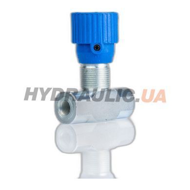 Дроссель масляный для гидравлики без обратного клапана VRFB 90&deg; | 1/4" BSP, 15 л/мин, 350 Бар