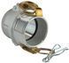 Муфта камлок тип B200 (2") с наружной резьбой, Алюминий, ДУ 50, диаметр резьбы G 2"