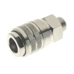 Муфта швидкознімна пневматична 160, зовнішня різьба G 1/4&Prime;&ndash;1/2&Prime;, європрофіль DN 7,8, 16 бар | Італія