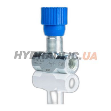 Дроссель масляный для гидравлики без обратного клапана VRFB 90&deg; | 3/8" BSP, 30 л/мин, 350 Бар