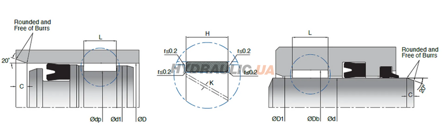 Напрямне кільце K78 130х135х15 POM Kastas, 135, 130, POM, 130.00, 135.00