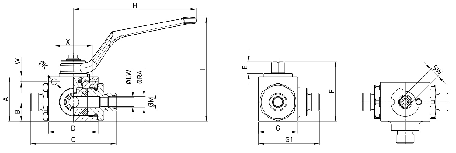 Габаритне креслення GEMELS GE3DDL34011A000