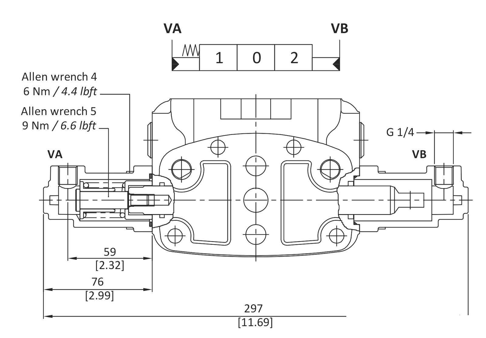 Габаритне креслення GMS 8IM 30 07 5414