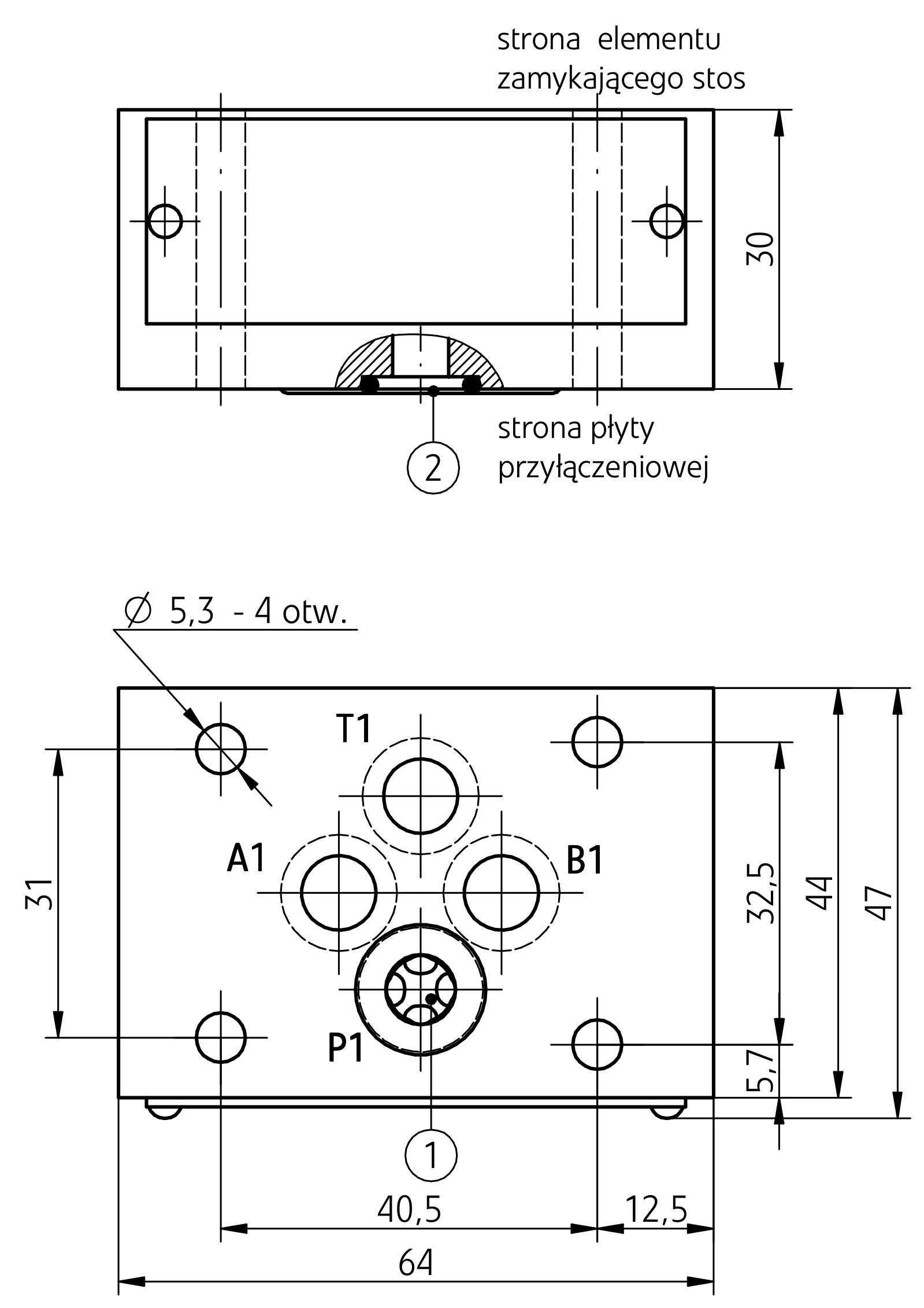 Габаритне креслення Ponar WZZC6/32AB